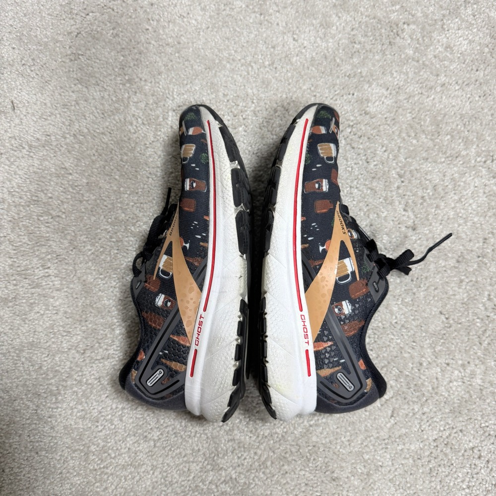 Brooks Womens 7.5 Ghost 14 Deschutes Brewery Beer Print Running Shoes